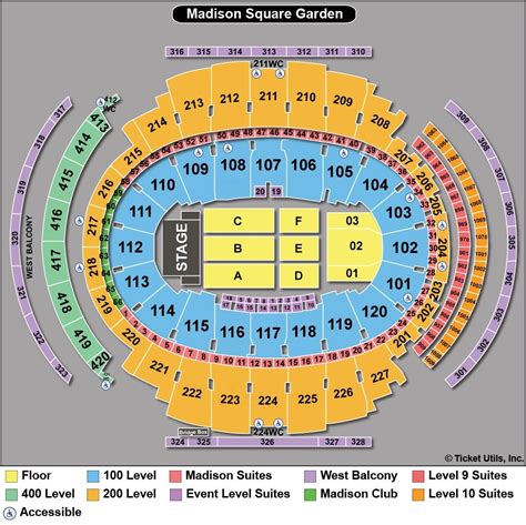 madison square garden seating chart|madison square garden view from my seat.